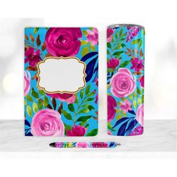 roses floral sublimation bundle, journal template, 20oz sublimation tumbler design, pen wrap water slide epoxy waterslid