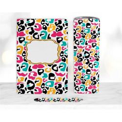 leopard color sublimation bundle, journal template, 20oz tumbler design, pen wrap water slide epoxy waterslide pen wrap