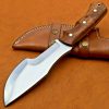 handmade 440c steel tracker knife rose wood handle birthday gift for him groomsmen anniversary gift wedding