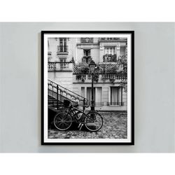 paris poster, black and white, vintage print, paris photography, architecture print, paris wall decor, printable wall ar