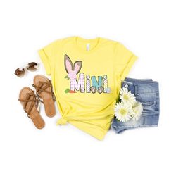 mini bunny, mini bunny shirt, mini bunny baby bunny, pregnancy shirt, easter expecting mini top, easter mini shirt, mini