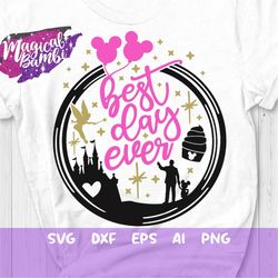 best day ever svg, mouse ears svg, family trip svg, fairy castle svg, mouse balloons svg, fairy sparkle svg, dxf, png