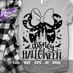 halloween mouse svg, halloween castle svg, halloween svg, vacation svg, trip svg, mouse ears svg, main street svg, dxf,