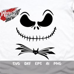 face shirt svg, skull face svg, halloween svg, halloween shirt, jack svg, nightmare svg, christmas svg, cut file, dxf, p