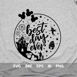 best day ever svg, magic castle, family trip shirt, my oh my svg, main street svg, mouse ears svg, dxf, png