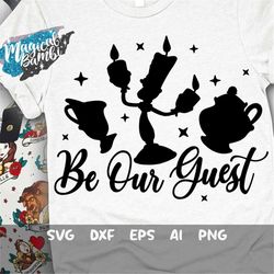 be our guest svg, tale as old as time svg, beauty svg, magical castle svg, beast svg, vacation svg, mouse ears svg, dxf,