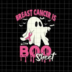 breast cancer is boo sheet svg, ghost ribbon breast cancer awareness svg, ribbon ghost halloween svg, halloween breast c
