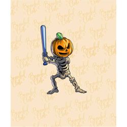 baseball skeleton png pumpkin halloween svg pumpkin head skeleton png baseball lover gift spooky softball skeleton hallo