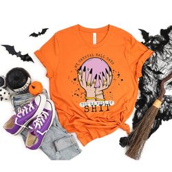 my crystal ball says your full of shit shirt, women halloween tshirt, evil eye shirt, fortune teller tee, moon child tsh