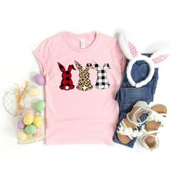 animal print bunnies, easter bunnies tee, leopard bunny shirt, matching easter shirt, cute easter bunny