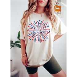 fireworks shirt, patriotic shirt, 4th of july shirt, american flag shirt, fourth of july, usa flag shirt, family shirt,