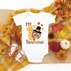 my first thanksgiving shirt, baby's first thanksgiving shirt, turkey shirt, baby turkey shirt, thanksgiving shirt funny