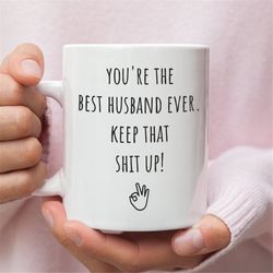 funny best husband mug,gag gift for husband, husband coffee cup, best husband ever coffee mug, gift from wife