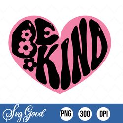 be kind png| retro be kind clipart, png cut files for cricut and silhouette, png for shirts