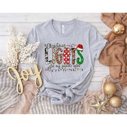 christmas lights are my favorite color,christmas t-shirt,christmas family shirt,christmas gift,holiday gift,christmas fa