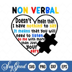 autism awareness svg, non verbal svg, png download, funny dad cut files, dadlife svg, shirts sublimation designs for fat