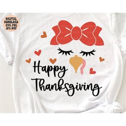 thanksgiving turkey svg, png, jpg, dxf, turkey face svg, happy thanksgiving svg, cute turkey svg, kids svg, silhouette,