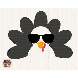 thanksgiving turkey svg, png, jpg, dxf, turkey face svg, thanksgiving svg, funny turkey svg, kids svg, silhouette, cricu