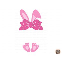 easter bunny svg png jpg dxf, split frame svg, easter split frame svg, bunny svg, easter bunny svg, baby svg silhouette,