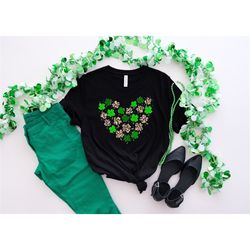 leopard shamrock shirt, st patricks day shirt, patricks shamrock shirt, leopard st patricks day shirt, leopard heart shi