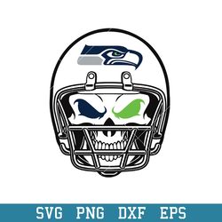 Skull Helmet Seattle Seahawks Svg, Seattle Seahawks Svg, NFL Svg, Png Dxf Eps Digital File