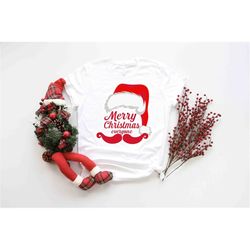 merry christmas santa shirt, joyful believe mistletoe blessing friends snow noel shirt, snow flake shirt, christmas wint