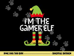 i m the gamer elf png, sublimation matching christmas costume shirt png, sublimation copy