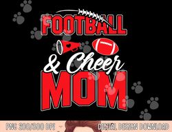 football and cheer mom cheerleading mother football png, sublimation copy