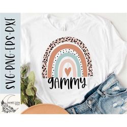 gammy rainbow svg design - gammy svg file for cricut - gammy shirt shirt svg - dxf, png, eps, digital download