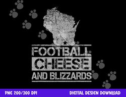 football cheese & blizzards funny wi state cheese head png, sublimation copy
