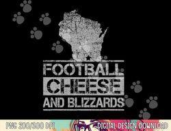 football cheese & blizzards funny wi state cheese head png, sublimation copy