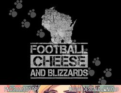 football cheese & blizzards funny wi state cheese head png, sublimation copy