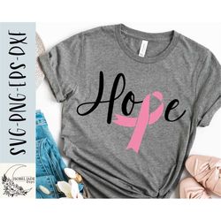 breast cancer svg, hope svg, awareness shirt svg, pink ribbon svg, svg,png, eps, instant download, cricut