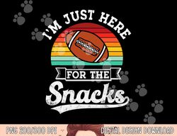 football meme i m just here for the snacks retro football png, sublimation copy