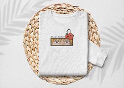 embroidery denji and pochita hooded t-shirt, unisex t-shirt, streetwear