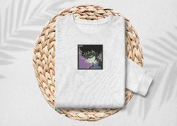 embroidery shigeo kageyama , anime hooded t-shirt, unisex t-shirt, streetwear