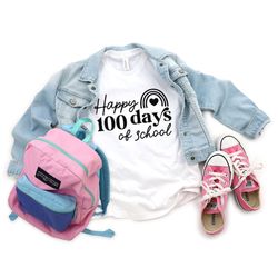 happy 100 days of school shirt, teacher gifts, 100th day of school, teacher appreciation, 100 days brighter, back to sch