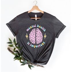 mental health is important, mental health shirt, mental health matters, positive vibes, self care shirt, retro shirt, te