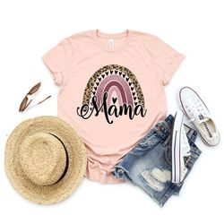 mama rainbow shirt,mom shirt,mother's day shirt, baby shower gift for mom,new mom shirt, new mom gift set, gift for new