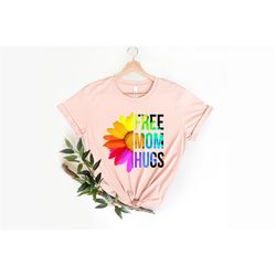 free mom hugs, love is love, pride flower shirt, bisexual shirt, equality shirt, queer shirt, funny gay pride tank, lgbt