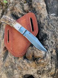 "stainless-steel-knife"folding-knife-with sheath"pocket-blade-camping-knife, -knife, handmade-knives, gifts-for-men.