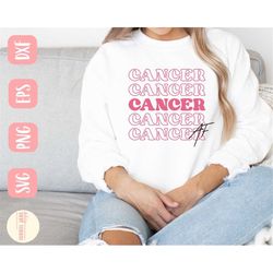 cancer af svg, cancer svg, horoscope svg, zodiac svg, crab svg, svg, dxf, eps, dxf, instant download, cricut