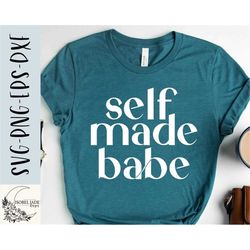 self made babe svg design - small business owner svg file for cricut - boss babe svg - digital download