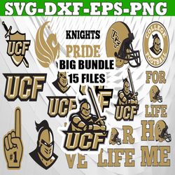 bundle 15 files ucf knights football team svg, ucf knights svg, ncaa teams svg, ncaa svg, png, dxf, eps, instant downloa