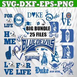 bundle 25 files duke bluedevil football teams svg, duke bluedevil svg, n c a a teams svg, n c a a svg, png, dxf, eps, in