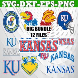 bundle 12 files kansas jayhawks football team svg, kansas jayhawks svg, n c a a teams svg, n c a a svg, png, dxf, eps, i