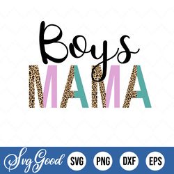 Boy Mama Svg Cut File, Hand Lettered Cursive Svg File, Instant Digital Download