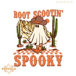 boot scootin spooky cowboy ghost svg graphic design file