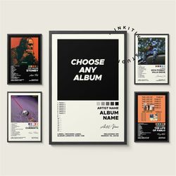 Music Poster Album Posters Custom Album Cover Poster Album 