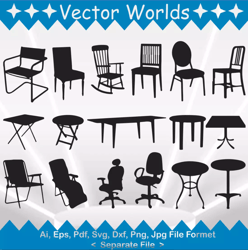 chair and table svg, chair and tables svg, chair, table, svg, ai, pdf, eps, svg, dxf, png, vector